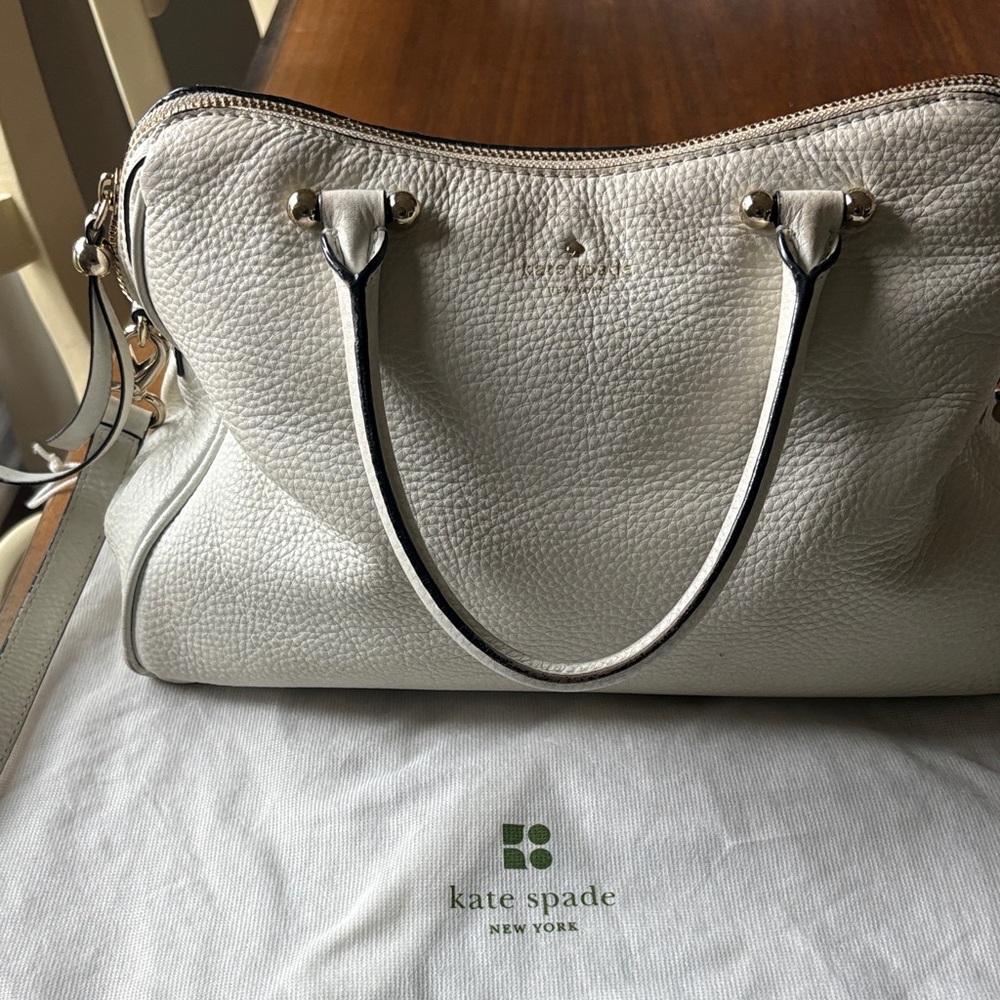 Kate Spade Cream Satchel Bag